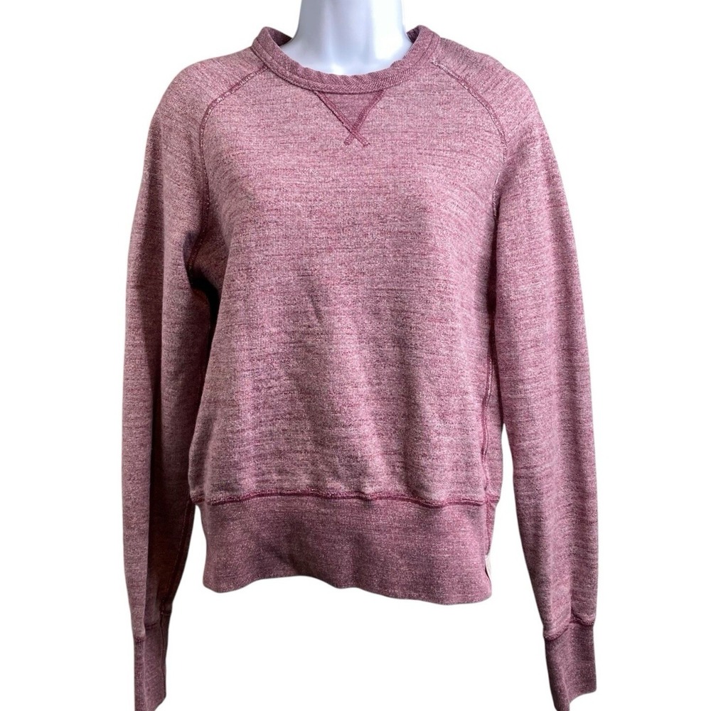 TODD SNYDER Women's Pink Crewneck Long Sleeve Top Sz XS Sweatshirt Retro Cozy